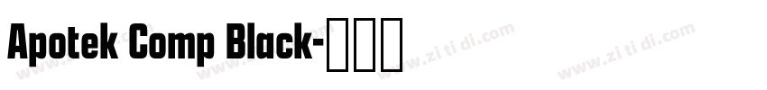 Apotek Comp Black字体转换